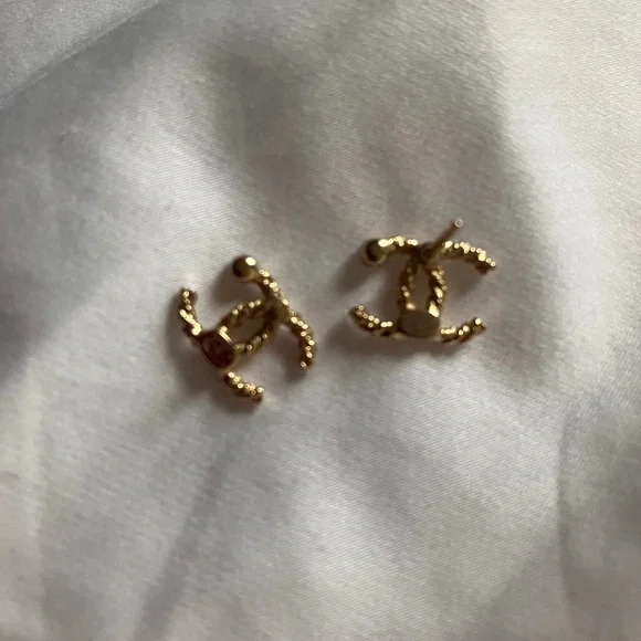 Chanel CC Logo Earrings